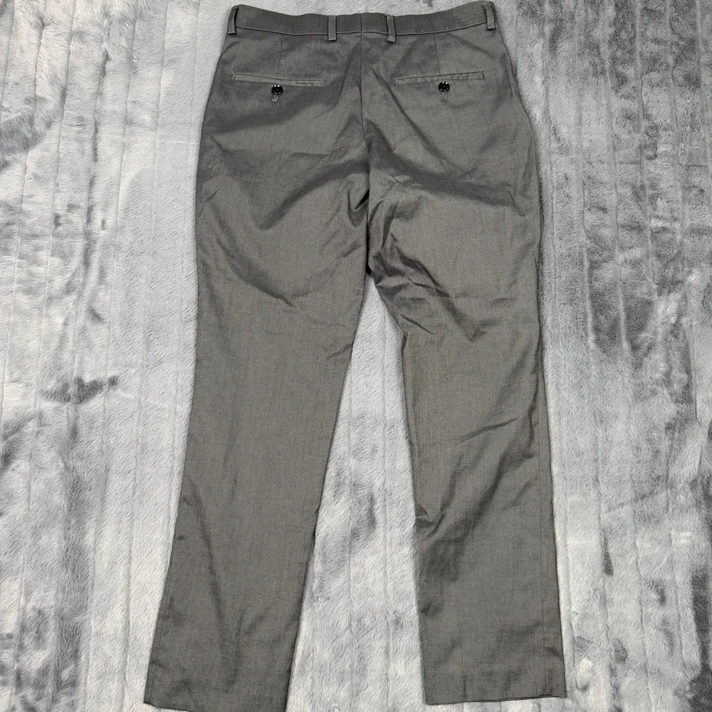 Express Slim Fit Dress Pants Mens 29x30 Charcoal Gray Stretch Wool Blend Trouser